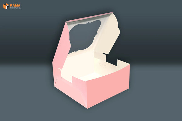 Peach Window Cake Box - 2kg