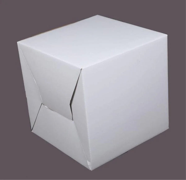 TALL CAKE BOX- PLAIN WHITE