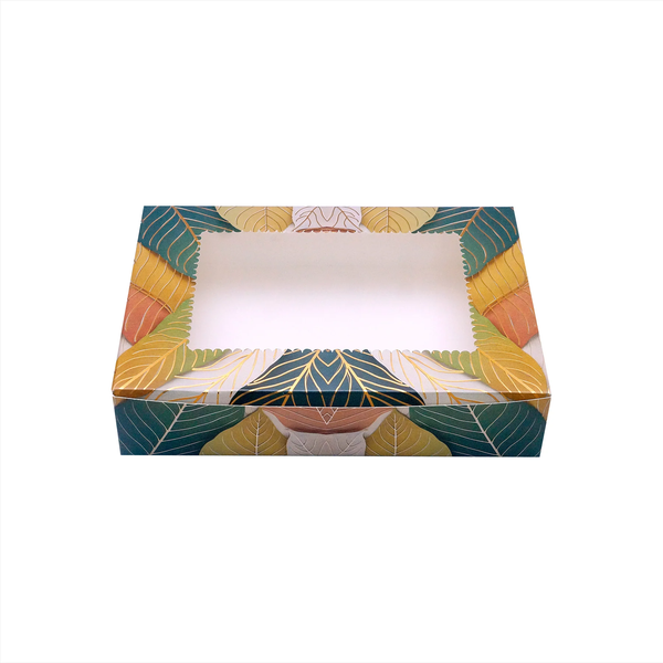 6 Brownie Box - Leafy Harmony (8.5*6*1.75)