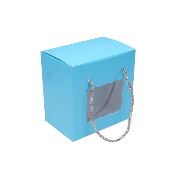 SOLID PASTEL COLOR WITH WINDOW GIFT BOX  ( 6 x 6 x 4)