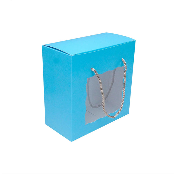 SOLID PASTEL COLOR WITH WINDOW GIFT BOX  ( 8 x 8 x 4)