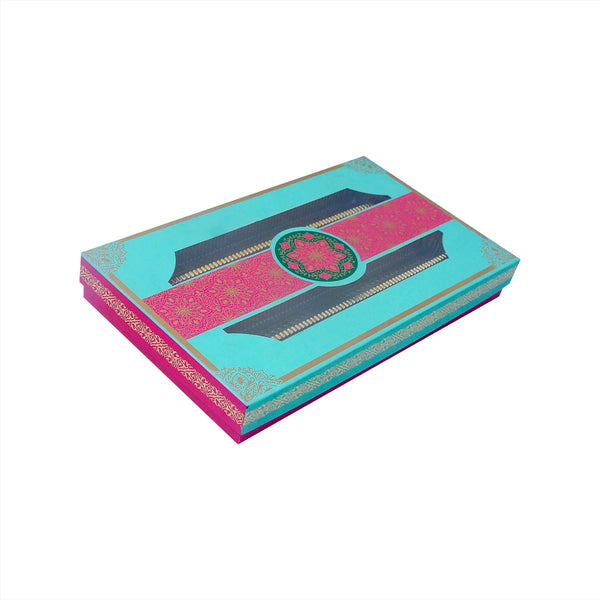 1 KG SWEET BOX WITH WINDOW MANDALA DESIGN (12.5 X 7.25 X 1.75)